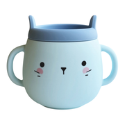 Reusable Hydroponic Cat Grass Mug – Blue